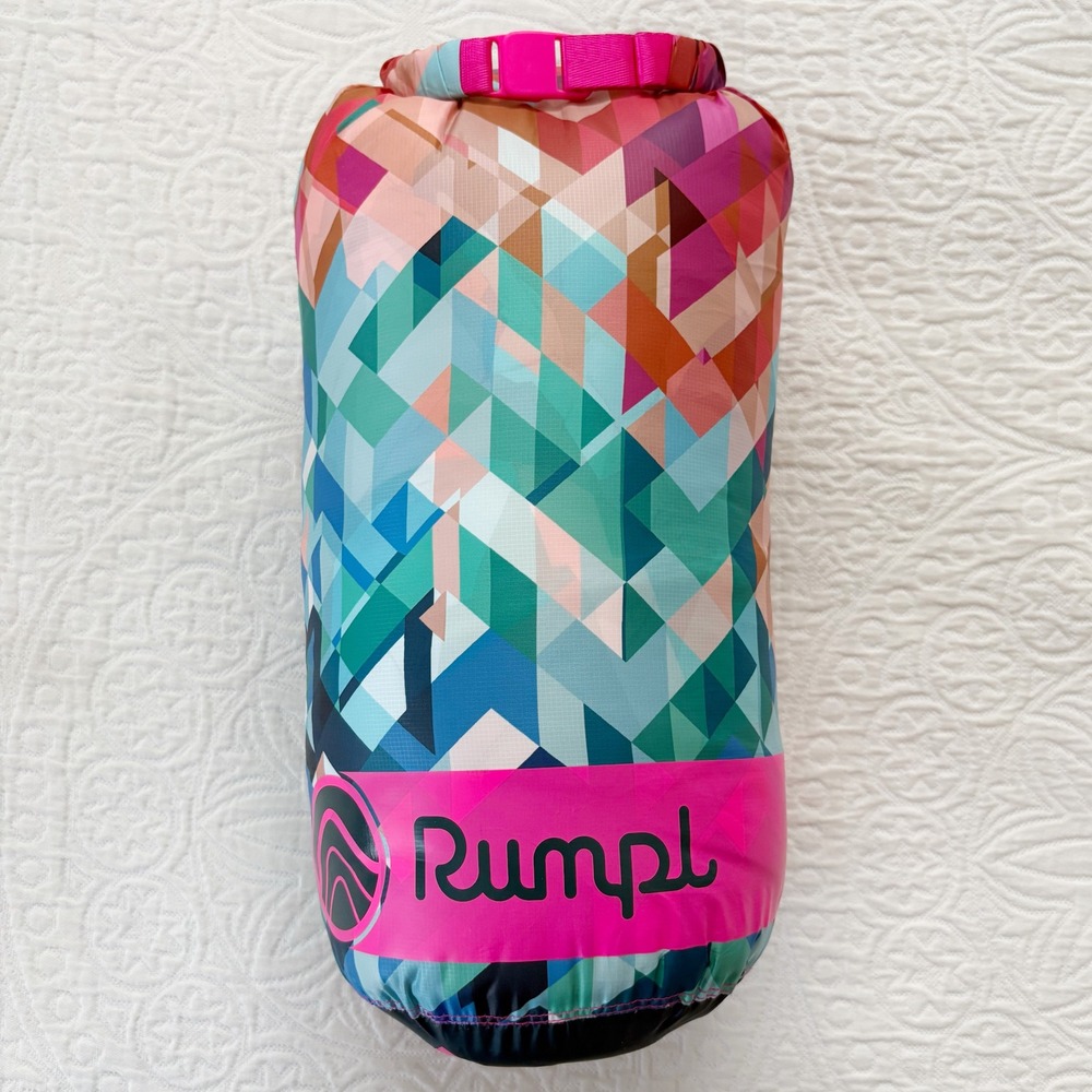Rumpl The Original Puffy Camping Travel Blanket One-Person Size, Geo Cool
